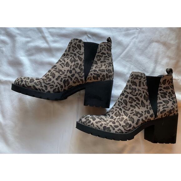 Xappeal Animal Print Ankle Boot 8 - Picture 2 of 7